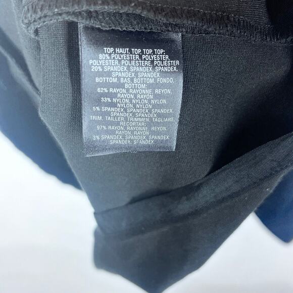 Maeve Anthropologie Womens Dress Size 0 Black Crosswise Sleeveless Flare Bandage - Picture 9 of 13